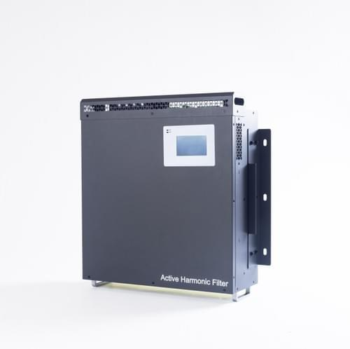 Compact active harmonic filter unit